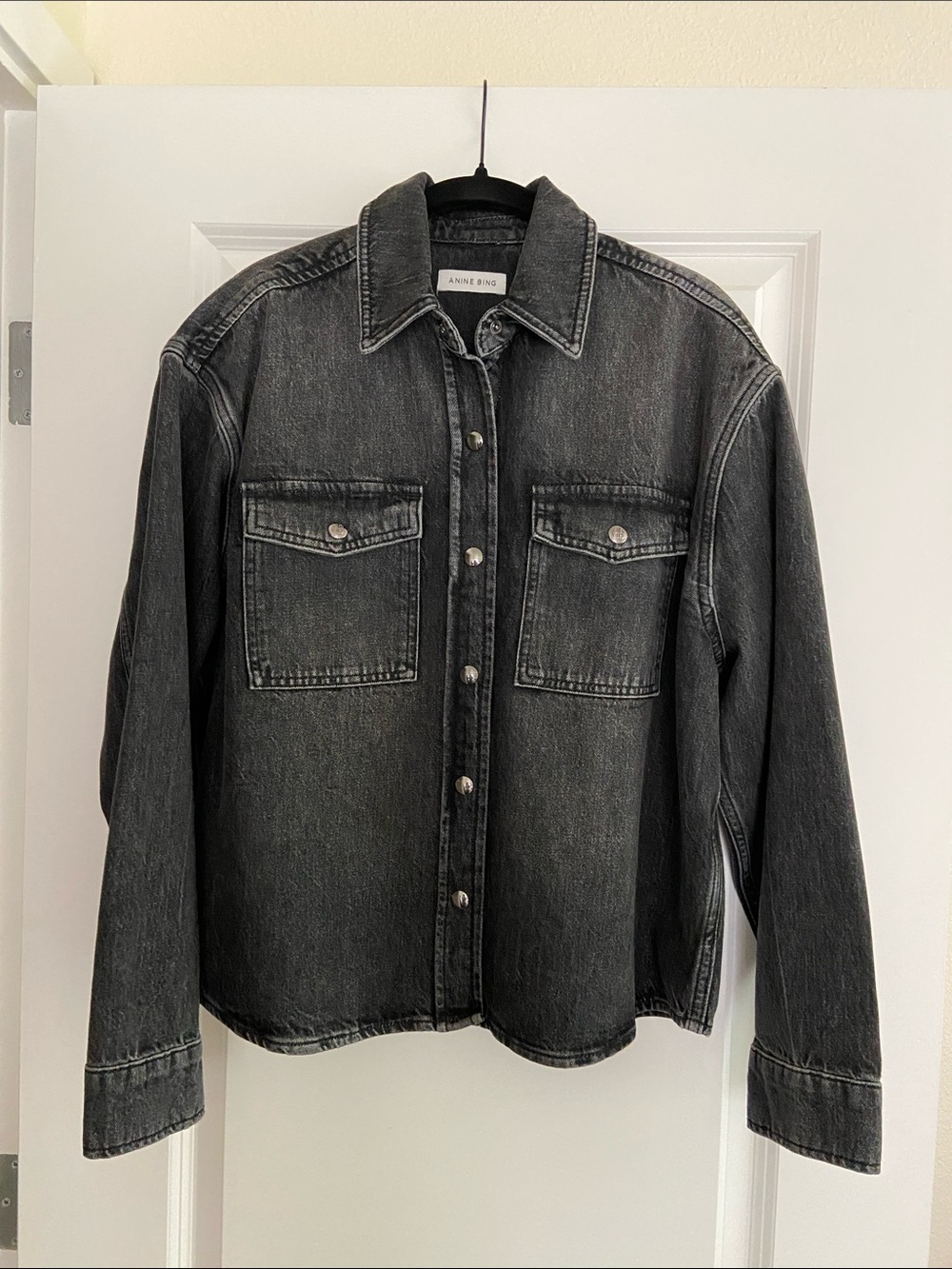 Anine Bing Paxton Denim Shirt Jacket